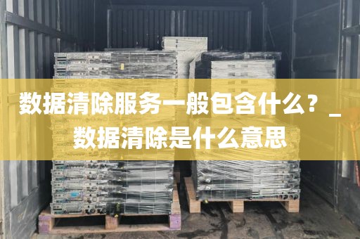 数据清除服务一般包含什么?_数据清除是什么意思